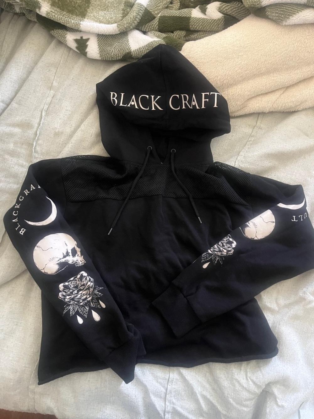 Black Craft Black Graphic Hooded Sweatshirt
